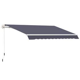 Us02-840150db Uirio Patio Awning Canopy Retractable Deck Door Outdoor Sun Shade Shelter 10ft X 8ft