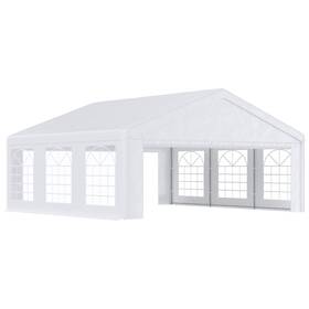 Us02-84c019 Uirio 20x20ft Outdoor Carport Garage Party Event Tent Heavy Duty Patio Gazebo Canopy