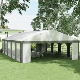 Us02-84c513v01gy Uirio 20ft X 33ft Carport Garage Party Event Tent Heavy Duty Large Patio Gray
