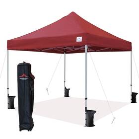 Uniquecanopy 608754446077 10ftx10ft Pop Up Canopy Tent Commercial Instant Shelter With Heavy Duty Roller