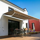 Us840-151cf0143 Outsunny Manual Retractable Patio Awning Sun Shade Canopy 712190177706