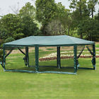 Us84c-023gn0143 Outsunny Gazebo Canopy Cover Tent With Removable Mesh 656114544826