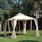 Us84c-0330143 Outsunny Gazebo Shelter Shade Awning Canopy Patio Curtain 712190171384