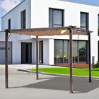 Us84c-054bn0143 Outsunny Aluminium Outdoor Pergola Gazebo Backyard Canopy Cover 656114544260