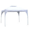 Us84c-122wt0143 Outsunny Outdoor Metal Frame Pop Up Canopy Backyard 842525132794