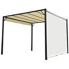 Us84c063cw0131 Outsunny Steels Outdoor Retractable Pergola Gazebo Shade Backyard 842525121521