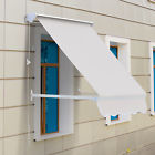 Usx-01-01500141 Outsunny Window Awning Manual Retractable Canopy Sun Shade Shelter Drop