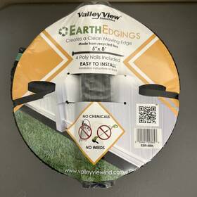 Eer-8bk-mc Valley View 5 Inch W Rubber Edging 8ft Roll With Stakes- New/ Sealed