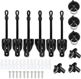 Vasteo 313092825827 Vaseto Shade Parts Bungee And End Cap Weather Resistance For Coolaroo Exterio
