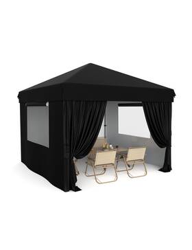 Verisshade 198723283715 10x10 Pop Up Canopy Tent Outdoor With 4 Removable Sidewalls Heavy Duty