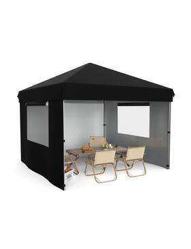 Verisshade 967721265320 10x10 Pop Up Canopy Tent Outdoor With 4 Removable Sidewalls Heavy Duty