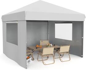 Zdp-10-wh-3 Verisshade 10x10 Pop Up Canopy Tent 4 Removable Sidewalls Hd Commercial