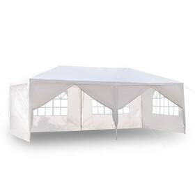 Veryke 746297393974 10 X 20 Ft Outdoor Gazebo Canopy White Waterproof Wedding Party Tent W