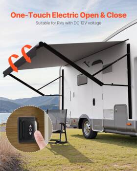 Vevor 197988127895 20ft Rv Replacement Awning Electric Trailer For Most Dc12v Rvs