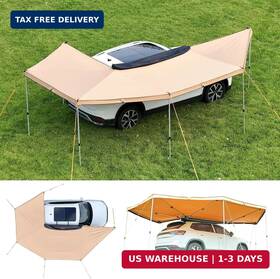 Vevor 197988173274 270 Degree Awning 133 Sq.ft Driver Side Vehicle Waterproof Uv50