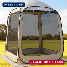 Vevor 197988178934 Screen House Tent 6x6ft Pop-up For 4-6 Person Portable