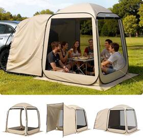 Vevor 197988179900 Suv Tailgate Tent 6 X Ft Pop-up Screen House Canopy For 4 Person P