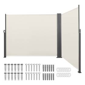 Vevor 197988189503 Retractable Side Awning 71 Inch X 236 Patio Screen With 180 G/m