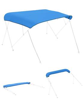 Vevor 197988190387 4 Bow Bimini Top Replacement Cover 8 Ft Long Durable 600d Marine Grade Waterpr