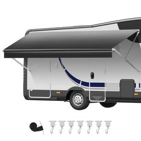 Vevor 197988363286 Rv Awning Fabric Replacement 17ft 16ft2 Inch 18 Oz Heavy-duty Weatherproof V