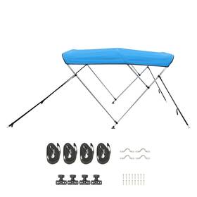 Vevor 197988674429 3 Bow Boat Bimini Tops 600d Polyester Canopy With Aluminum Alloy Frame Waterpr