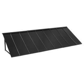 Vevor 197988676003 Fixed Metal Awning 104x36in Triangle Steel Window Door Canopy With Bracket