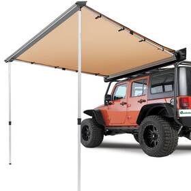 Vevor 197988753988 Vehicle Awning 4.6ftx6.6ft Roof Rack Pull-out Sun Shade Uv50 Pu3000mm