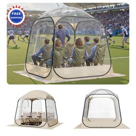 X72x76.8 Vevor 197988894421 8 In Pop Up Sports Tent Portable Foldable Instant Weather Proof