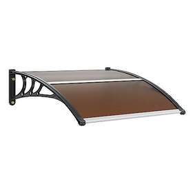 Vevor 38 40 3 Window Door Awning Canopy Inch X Brown Board And Black Bracket