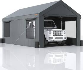 Vevor 445041182132 Carport 10x20ft Car Canopy Portable Garage Heavy Duty Port With Roll