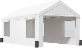 Vevor 445057541572 10x20 Ft Heavy Duty Carport Canopy Portable Garage Uv Resistant Waterproof Tarp