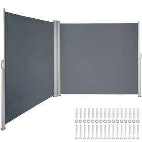 Vevor 617201413265 Retractable Side Awning 236 Inch X 63 Double Patio Screen Waterpr
