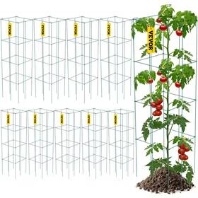 Vevor 726084148345 11.8 Inch X 46.1 Tomato Cages Square Plant Support Green Ste