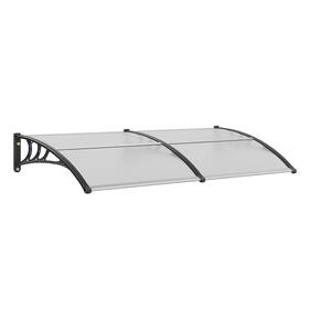 Vevor 840349936987 Window Door Awning Canopy 40 Inch X 80 Upf 50 Polycarbonate Entry Outd