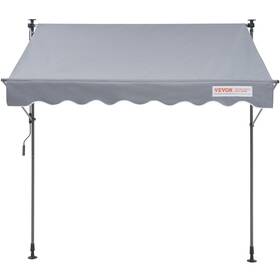 Vevor 840349949031 Manual Retractable Awning 78 Inch Outdoor Patio Sunshade Shelter