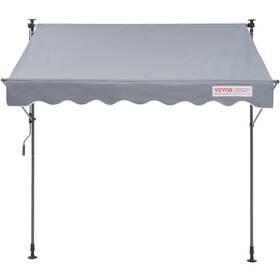 Vevor 840349949048 Manual Retractable Awning 118 Inch Outdoor Patio Sunshade Shelter