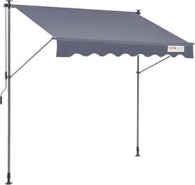 Sda300120 Vevor Manual Retractable Awning 118 Inch Patio Sunshade Shelter Door Window Canopy
