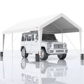 Sxy10x12 Vevor Uv Resistant And Waterproof Heavy Duty Car Canopy Carport Garage 10x20 Ft
