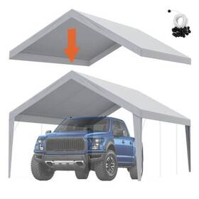 Sxyqcpbh13x20 Vevor Replacement Canopy Cover For Carport Durable Waterproof And Uv Shield 13x20 Ft