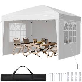 Zyp-3x3 Vevor Pop Up Canopy 10 X Ft Gazebo Tent With 3 Sidewalls And 2 Windows