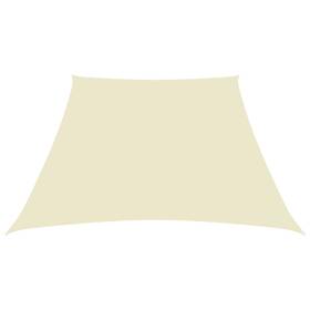 135241 Vidaxl Sunshade Sail Oxford Fabric Trapezium 2/4x9.8ft Cream