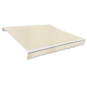 141004 Vidaxl Patio Outdoor 10ftx 8ft Awning Top Sunshade Canvas Cream Garden Door Window Canopy