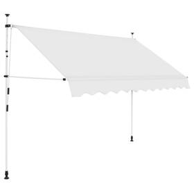 143696 Vidaxl Manual Retractable Awning 118.1 Inch Cream