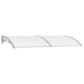 Transparent94.5 Vidaxl 144821 Door Canopy Gray And Inch X31.5 Pc