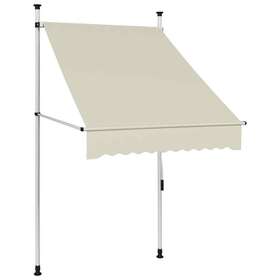 145833 Vidaxl Manual Retractable Awning 39.4 Inch Cream
