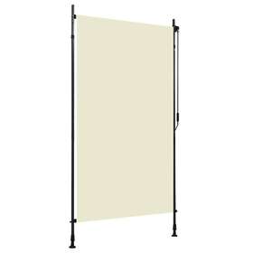 X106.3 Vidaxl 145940 Outdoor Roller Blind 47.2 Inch Cream