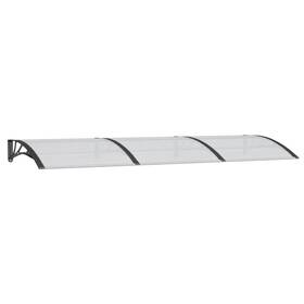 Vidaxl 153569 Door Canopy Black Pc Large Durable Rectangular
