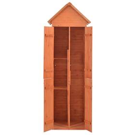 170649 Vidaxl Garden Storage Shed Brown Wood 28.0 X 23.6 83.9 In