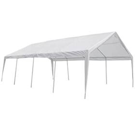3051651 Vidaxl Marquee White Steel Large Collapsible Party Tent Rectangular