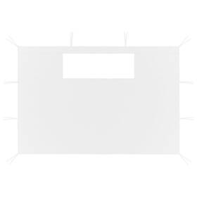 3070420 Vidaxl Canopy Sidewalls 2 Pcs Pavilion Gazebo Sidewall With Windows White